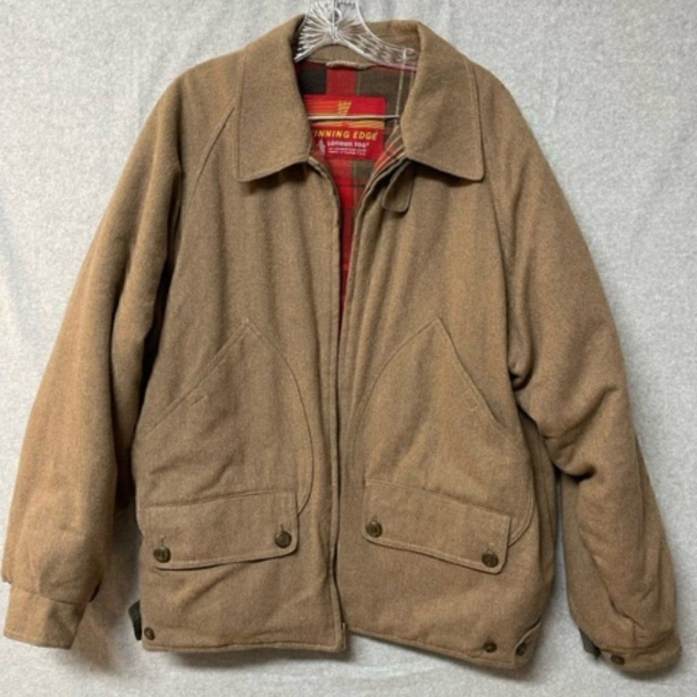 Vintage London Fog Winning Edge Wool Flannel Lined Jacket Euc Sz 42r Excellent C